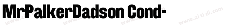 MrPalkerDadson Cond字体转换